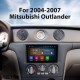 Android 13.0 de 9 polegadas para 2004-2007 Mitsubishi Outlander GPS Navigation Radio com Bluetooth HD Touchscreen suporte TPMS DVR Carplay câmera DAB +