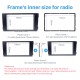 Preto Double Din 2002-2006 Audi A6 Car Radio Fascia Adaptor Painel de DVD Kit Quadro traço Instalação