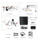 Para 2002-2008 Audi A4 atualizado Android 10 Rádio estéreo com tela sensível ao toque de 9,7 polegadas Carplay integrado Suporte DSP Navegação 3D Controle de volante Câmera 360 °