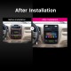 2007-2017 Kia Sportage Manual A / C Android 11.0 9 polegada Navegação GPS Rádio Bluetooth HD Touchscreen USB Carplay Música suporte Controle de Volante