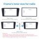 Black Double Din 2003-2008 Toyota Avensis Car Rádio Fascia DVD Frame Stereo Player Face Plate Panel Adapter