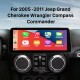 Android 10.0 Carplay 12,3 polegadas 1920*720 Full Fit Screen para 2005 2006 2007-2011 Jeep Grand Cherokee Wrangler Compass Commander GPS Navigation Radio com bluetooth