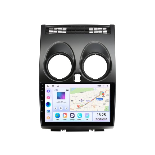 2005-2018 NISSAN Qashqai 9-дюймовый Android 13.0 Bluetooth-радио для GPS-навигации Музыка Bluetooth Поддержка USB Carplay DVR WIFI OBD2 DVR Управление рулевым колесом