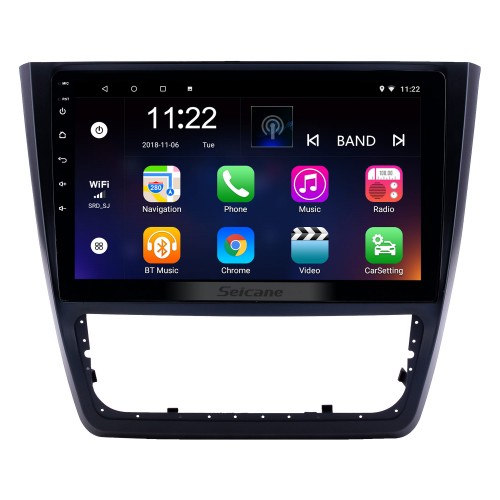 10,1-дюймовый Android 10.0 HD с сенсорным экраном и GPS-навигатором для Skoda Yeti 2014-2018 с поддержкой Bluetooth AUX Carplay Mirror Link