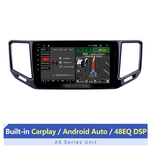 10,1-дюймовый Android 13.0 HD с сенсорным экраном и GPS-навигатором для Volkswagen Teramont 2017-2018 с поддержкой Bluetooth USB AUX Carplay TPMS