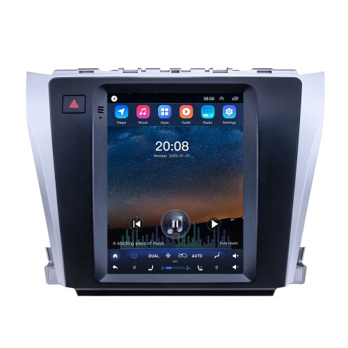 9,7-дюймовый GPS-навигатор Android 10.0 для Toyota Camry 2015-2017 гг. с сенсорным экраном HD Bluetooth AUX с поддержкой Carplay OBD2