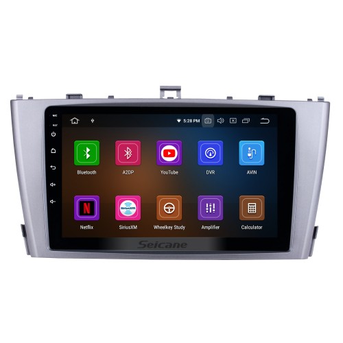 OEM Style Android 13.0 9-дюймовая система GPS Navi Головное устройство для 2009-2013 Toyota AVENSIS FM-радио RDS WIFI Bluetooth USB Поддержка AUX DVR DVD-плеер Камера заднего вида SWC 1080P