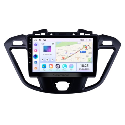 Радио OEM HD с сенсорным экраном для Ford Transit Tourneo High-End 2017 года 9-дюймовый Android 13.0 Стерео USB Поддержка Bluetooth Mirror Link Carplay DVR TPMS