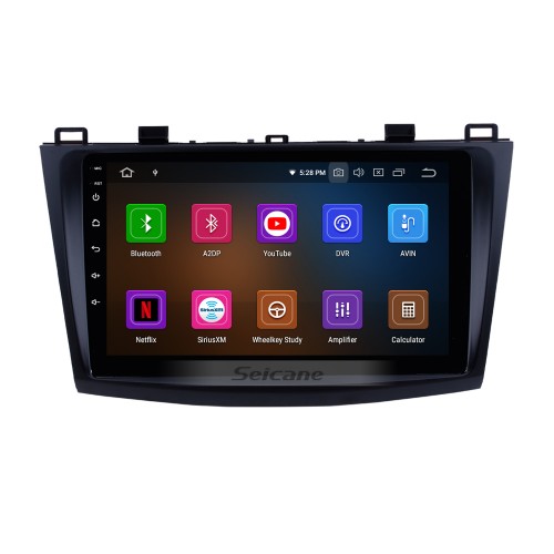 2009-2012 Mazda 3 Axela 9-дюймовый Android 13.0 GPS-радио HD 1024 * 600 Сенсорный экран Зеркальная связь Bluetooth Камера заднего вида 1080P Управление на рулевом колесе WIFI OBD2 DVR DVD