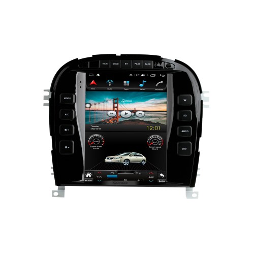 9,7-дюймовый сенсорный экран Android 10.0 Stereo для 2004 Jaguar S-TYPE Aftermarket Radio со встроенным Carplay Bluetooth Поддержка GPS Камера 360 ° Управление на рулевом колесе