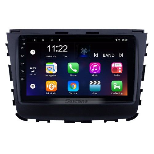 2018 Ssang Yong Rexton 9-дюймовый сенсорный экран Android 13.0 HD Bluetooth GPS-навигация Радио USB AUX поддержка Carplay WIFI Резервная камера