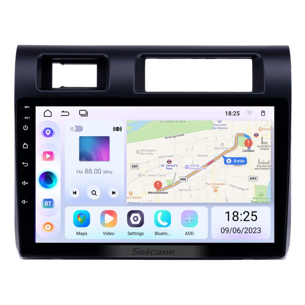 Сенсорный HD-экран 9-дюймовый GPS-навигатор Android 13.0 для 2005 2006 2007-2020 Toyota Land Cruiser 70 Series LC70 LC71 LC76 LC78 LC79 с поддержкой Bluetooth Carplay Управление рулевым колесом