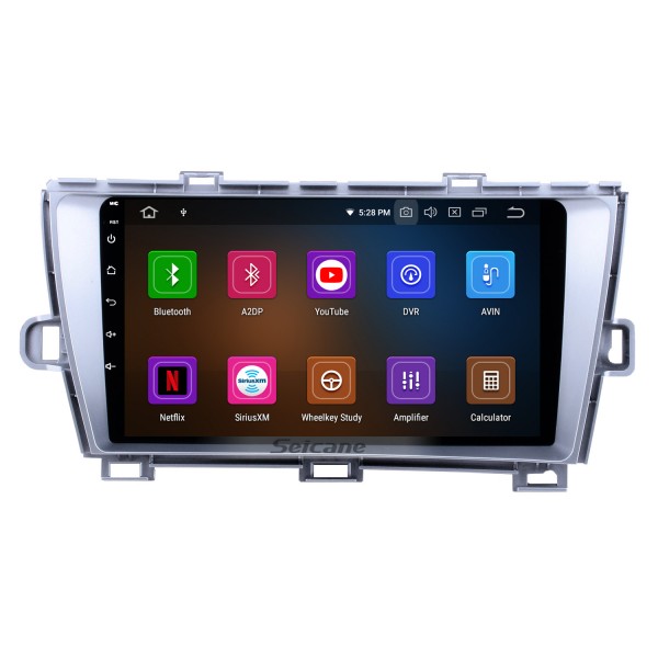 Сенсорный экран HD 2009-2013 Toyota Prius LHD Android 13.0 9-дюймовый GPS-навигатор Радио Bluetooth WIFI USB Поддержка Carplay TPMS DVR OBD2