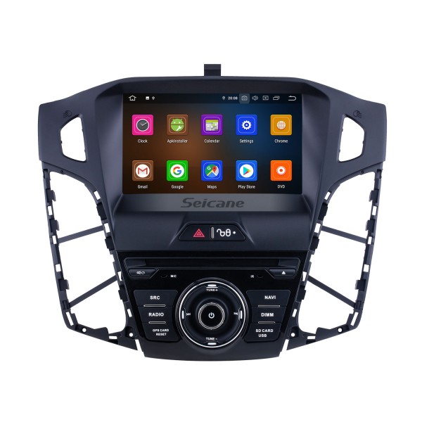 8-дюймовый Android 12.0 GPS-навигационная система Радио для Ford Focus 2011 2012 2013 с сенсорным экраном HD Поддержка Carplay Bluetooth 1080P DVR