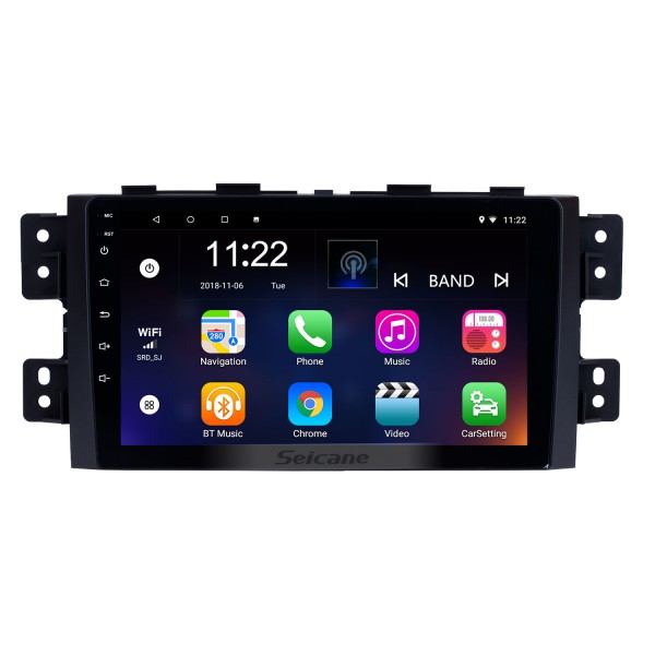 9-дюймовый Android 13.0 Сенсорный экран Радио Bluetooth GPS-навигационная система Для 2008-2016 KIA Borrego MOHAVE с TPMS DVR OBD II USB WiFi Задняя камера Управление рулевым колесом HD 1080P Видео AUX