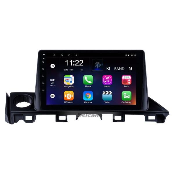 9-дюймовый сенсорный HD-экран 2017 Mazda ATENZA Android 13.0 Радио GPS-навигационная система с Bluetooth USB WIFI OBD2 Зеркальная связь Камера заднего вида