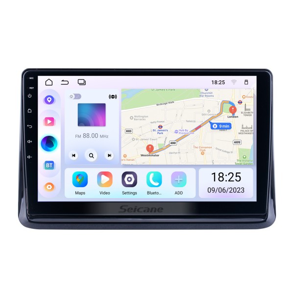9-дюймовый Android 13.0 для 2014 Toyota Noah ESQUIRE / VOXY Radio GPS-навигационная система с сенсорным экраном HD Поддержка Bluetooth Carplay TPMS