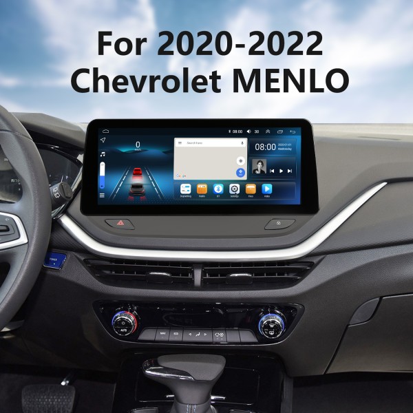 12,3-дюймовый сенсорный HD-экран для Chevrolet Menlo 2020, 2021, 2022 годов, стереосистема, автомобильный радиоприемник, DVD-плеер, автомобильный радиоприемник, Bluetooth послепродажная поддержка навигации, управление рулевым колесом