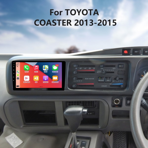 9-дюймовый Android 14.0 для TOYOTA COASTER 2013-2015 Радио GPS-навигационная система с сенсорным экраном HD Поддержка Bluetooth Carplay OBD2
