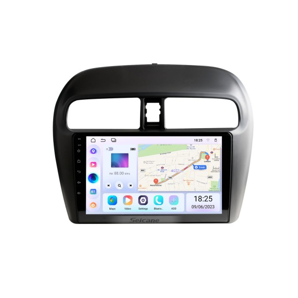 2012 2013 2014 2015 2016 Mitsubishi Mirage 9-дюймовый Android 13.0 Автомобильный радиоприемник GPS-навигационная система с сенсорным экраном 1024 * 600 HD Bluetooth музыка USB WIFI FM Поддержка управления рулевым колесом DVR OBD