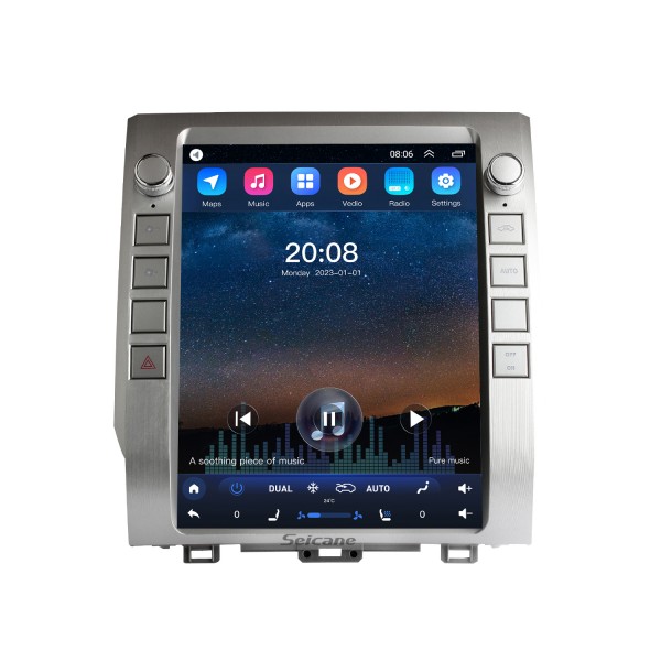 Carplay OEM 12,1-дюймовый Android 10.0 для 2014-2018 TOYOTA TUNDRA Radio Android Auto GPS-навигационная система с сенсорным экраном HD Поддержка Bluetooth OBD2 DVR