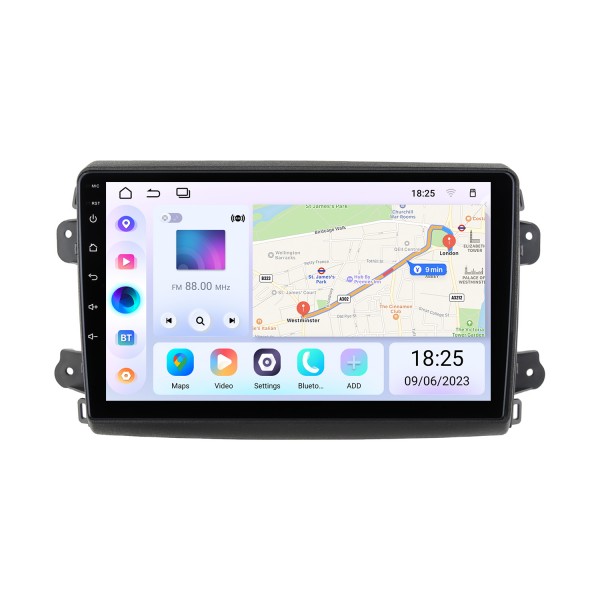 OEM 9-дюймовый Android 13.0 для 2021, 2022, 2023, 2024 FIAT DUCATO Радио Bluetooth HD с сенсорным экраном GPS-навигационная система Поддержка Carplay DAB +