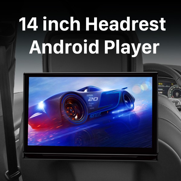 Android 12.0 Совершенно новый 14-дюймовый IPS-экран HD Full touch 1920*1080 Подголовник высокой четкости Многоугольная регулировка TF-передатчик FM-передатчик 2.1A Зарядка через USB