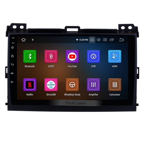 9-дюймовый сенсорный HD-экран 2002-2009 Toyota Prado Cruiser 120 Lexus GX470 Android 13.0 Радио Система GPS-навигации Bluetooth Музыка 4G WiFi Резервная камера Зеркальная связь OBD2 Управление рулевым колесом