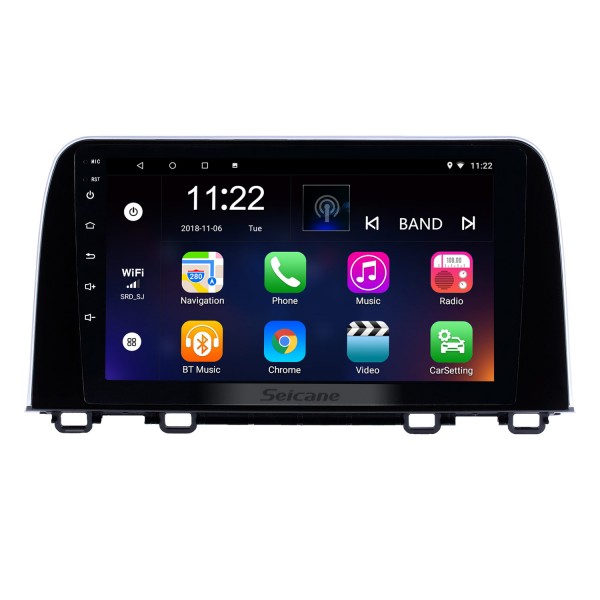 2017 2018 Honda CRV 9-дюймовый Android 13.0 HD с сенсорным экраном Bluetooth GPS-навигация Радио USB AUX поддержка Carplay WIFI Зеркальная ссылка Камера заднего вида OBD2