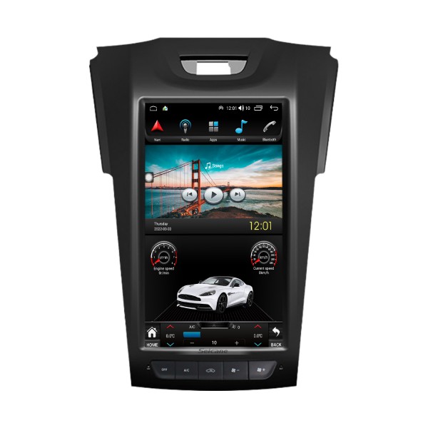 12,1-дюймовый Android 12.0 Carplay HD сенсорный экран GPS-навигация Радио для 2012 2013 2014-2018 Chevy Chevrolet TrailblazerS10 ISUZU D-Max DMax с поддержкой Bluetooth TPMS AHD камера