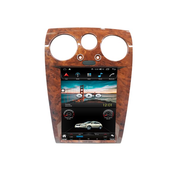 12,1-дюймовый сенсорный экран Android 10.0 HD GPS-навигатор для Bentley Flying Spur Continenta 2005–2012 годов с Bluetooth Carplay