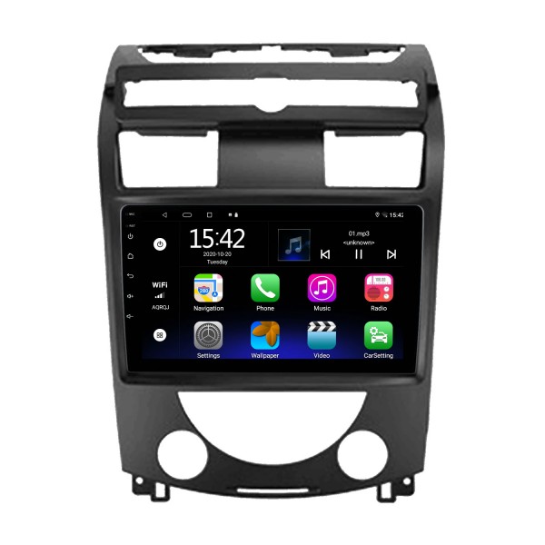 9-дюймовый Android 14.0 для 2006-2012 Ssang Yong Rexton Y250 II Radio GPS-навигационная система с сенсорным экраном HD Поддержка Bluetooth Carplay OBD2