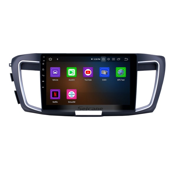 10,1-дюймовый Android 12.0 Радио для 2013 Honda Accord 9 High version Bluetooth Сенсорный экран GPS-навигация Carplay Поддержка USB OBD2 SWC