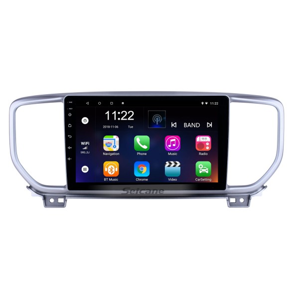 Android 13.0 9 дюймов Kia Sportage R 2018-2019 GPS-навигация Радио с Bluetooth HD Сенсорный экран USB Поддержка музыки TPMS SWC Carplay Задняя камера