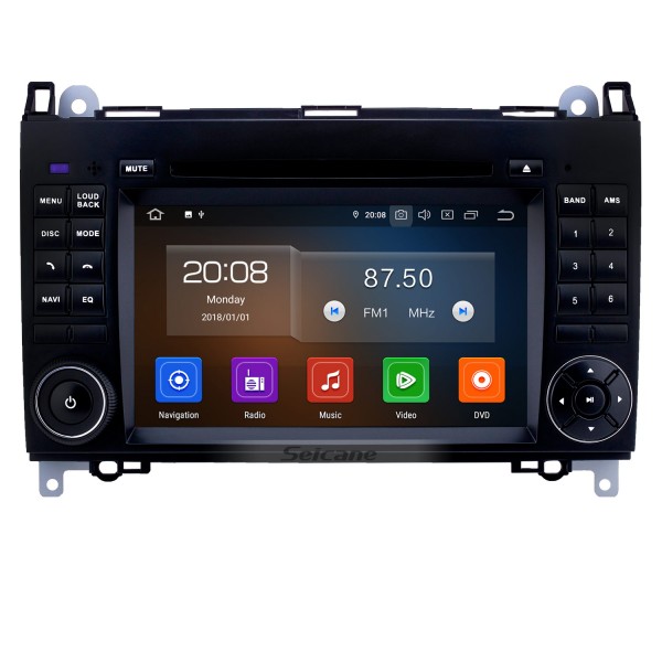9-дюймовый Android 11.0 GPS навигационное радио для VW Volkswagen 2000-2015 VW Volkswagen Crafter Mercedes Benz Viano / Vito / B класса B55 / Sprinter / A класса A160 с поддержкой Bluetooth WiFi с сенсорным экраном Carplay DVR
