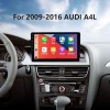 10,1-дюймовый Android 14.0 GPS Navi HD с сенсорным радио для 2009-2016 Audi A4L с Bluetooth USB WIFI Поддержка AUX DVR SWC Carplay 3G Камера заднего вида RDS