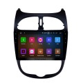 Для 2000-2016 PEUGEOT 206 Android 12.0 9-дюймовый сенсорный экран Головное устройство GPS Navi Radio SWC Bluetooth FM Mirror Link Wi-Fi Carplay USB Backup Поддержка заднего вида DVD-плеер