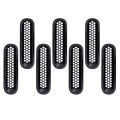 Автомобильные аксессуары Черный ABS Пластиковые решетки решетки решетки на 2007-2016 годы Jeep Wrangler Mesh Cover 7pcs