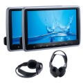 Brand new 10.1" HD 1024 * 600 high definition headrest MP5 Player Free Tilt Multilingual IR Transmitter FM Transmitter Game Function SD USB （1 pair）