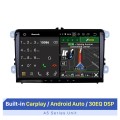 9-дюймовый Android 8.1 HD 1024 * 600 с сенсорным экраном Радио для VW Volkswagen Universal Сиденье SKODA с GPS-навигатором WIFI Bluetooth Music Mirror Link Управление рулем 1080P