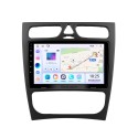 9-дюймовый GPS-навигатор Android 14.0 для BENZ C CLASS (W203) 2002-2004 BENZ CLK-CLASS (W209) 2002-2006 с сенсорным экраном HD Carplay Поддержка Bluetooth OBD2 SWC