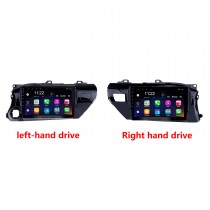 10,1-дюймовый Android 12.0 HD с сенсорным экраном Радио для 2016 2017 2018 TOYOTA HILUX Левый руль с Bluetooth Система GPS Navi USB FM Поддержка управления на руле DVR Камера заднего вида OBD