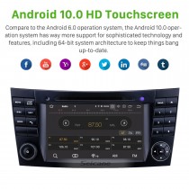 7-дюймовый Mercedes Benz CLK W209 HD с сенсорным экраном Android 11.0 GPS-навигация Радио Bluetooth Carplay USB Music AUX с поддержкой TPMS DAB + Mirror Link