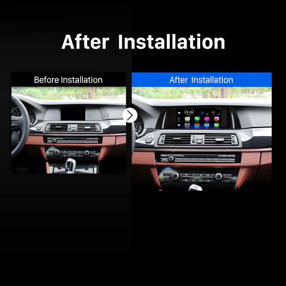 Carplay 9 inch Radio HD touchscreen Android for 2013 2014 2015 2016 BMW 5 Series F10 F11 GPS Navigation System with WIFI Bluetooth USB Mirror Link