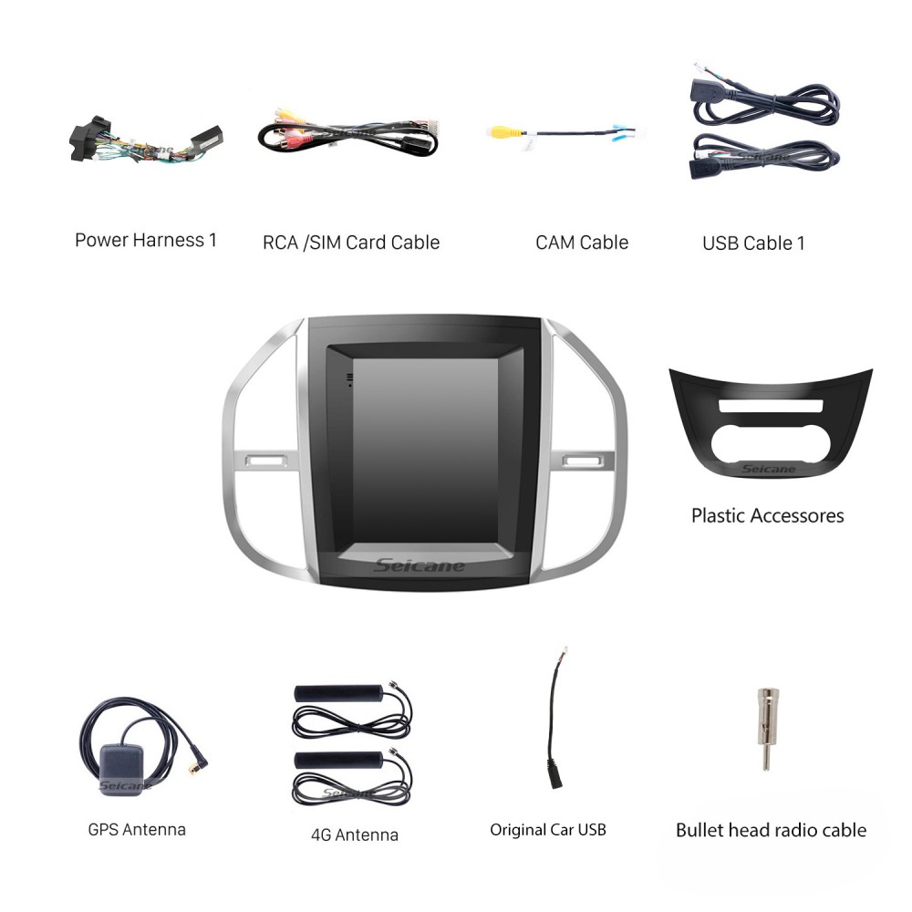 Carplay Radio HD Android Для 2014 2015 2016-2022 Mercedes Benz.