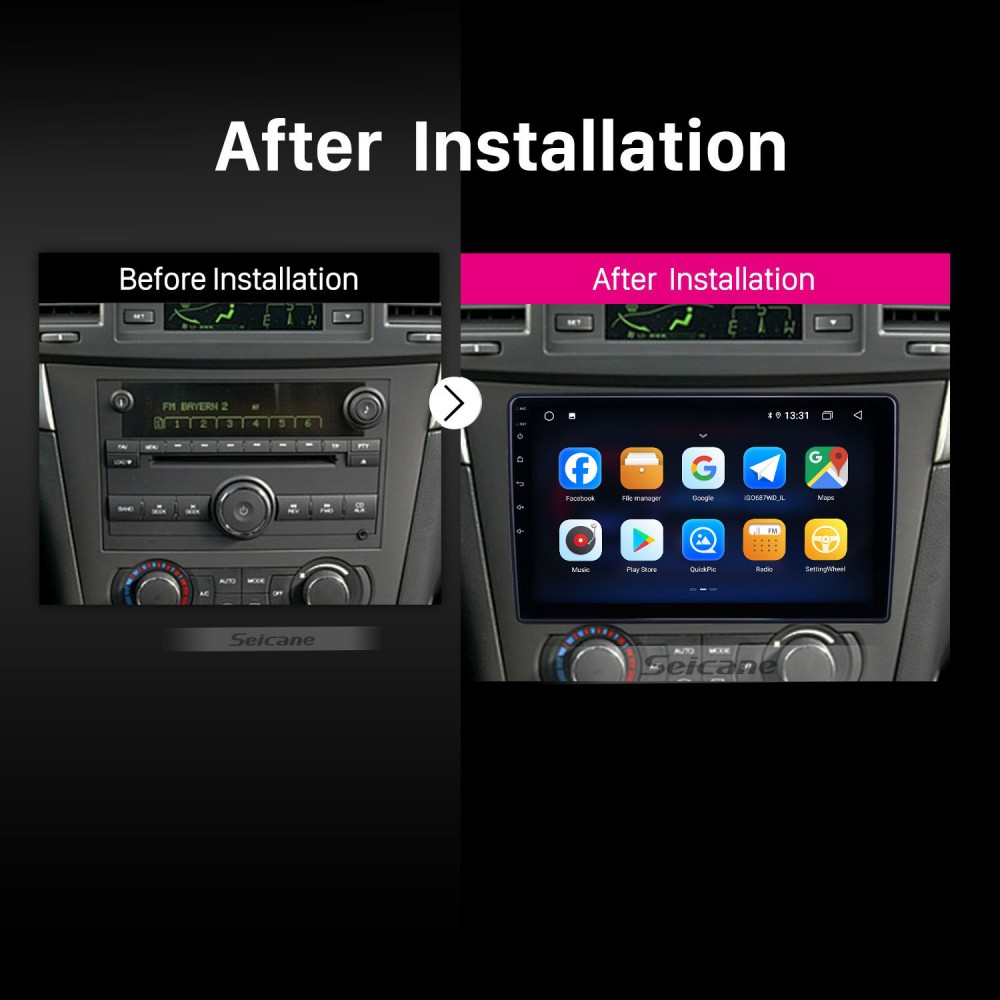 Android 10.0 GPS-Навигатор Для Chevy Chevrolet Pontiac Saturn 2005.
