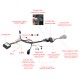 Для 2009-2014 Ford Fiesta 9,7-дюймовый Android 10.0 GPS-навигация Радио с сенсорным экраном HD Bluetooth WIFI AUX поддержка Carplay Камера заднего вида