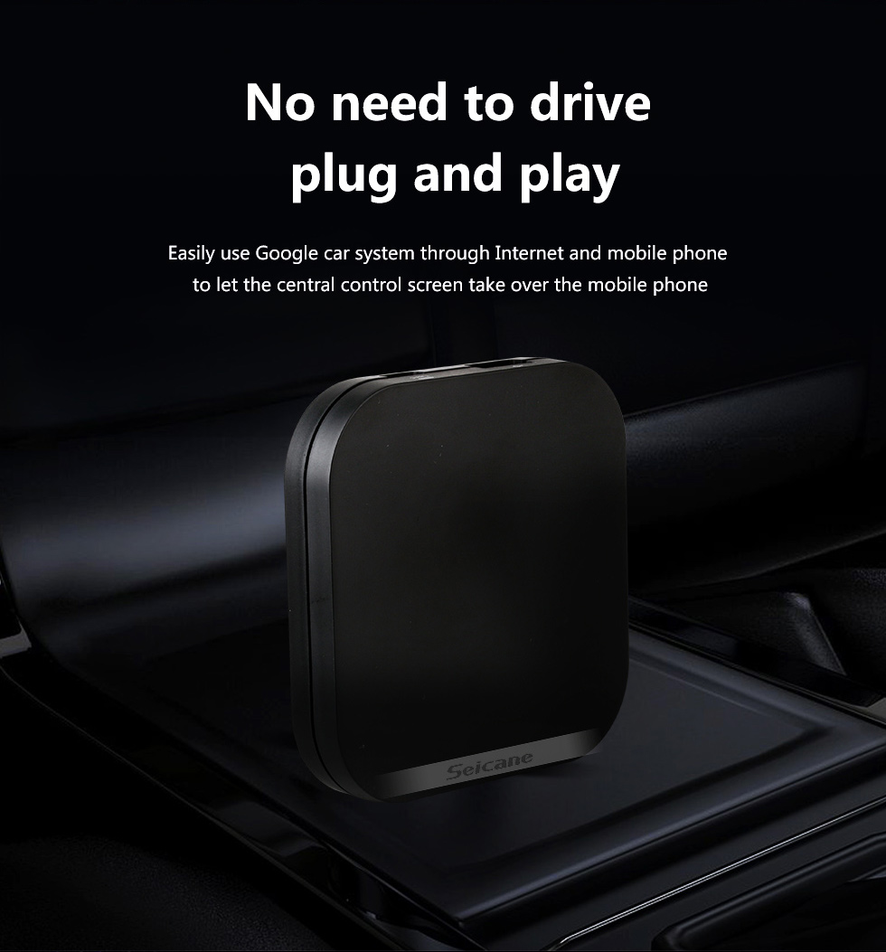 Seicane Plug and Play Wireless Carplay Adapter for Factory Carplay support BWM Benz Audi VW