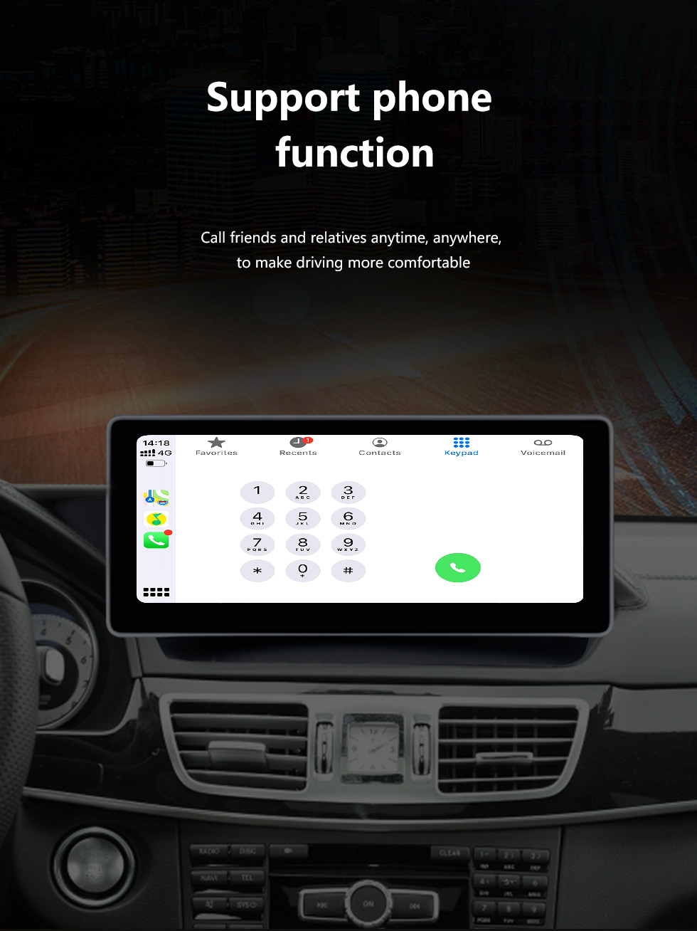 Seicane Adaptateur Carplay sans fil Plug and Play pour prise en charge Carplay filaire d'usine BWM Benz Audi VW