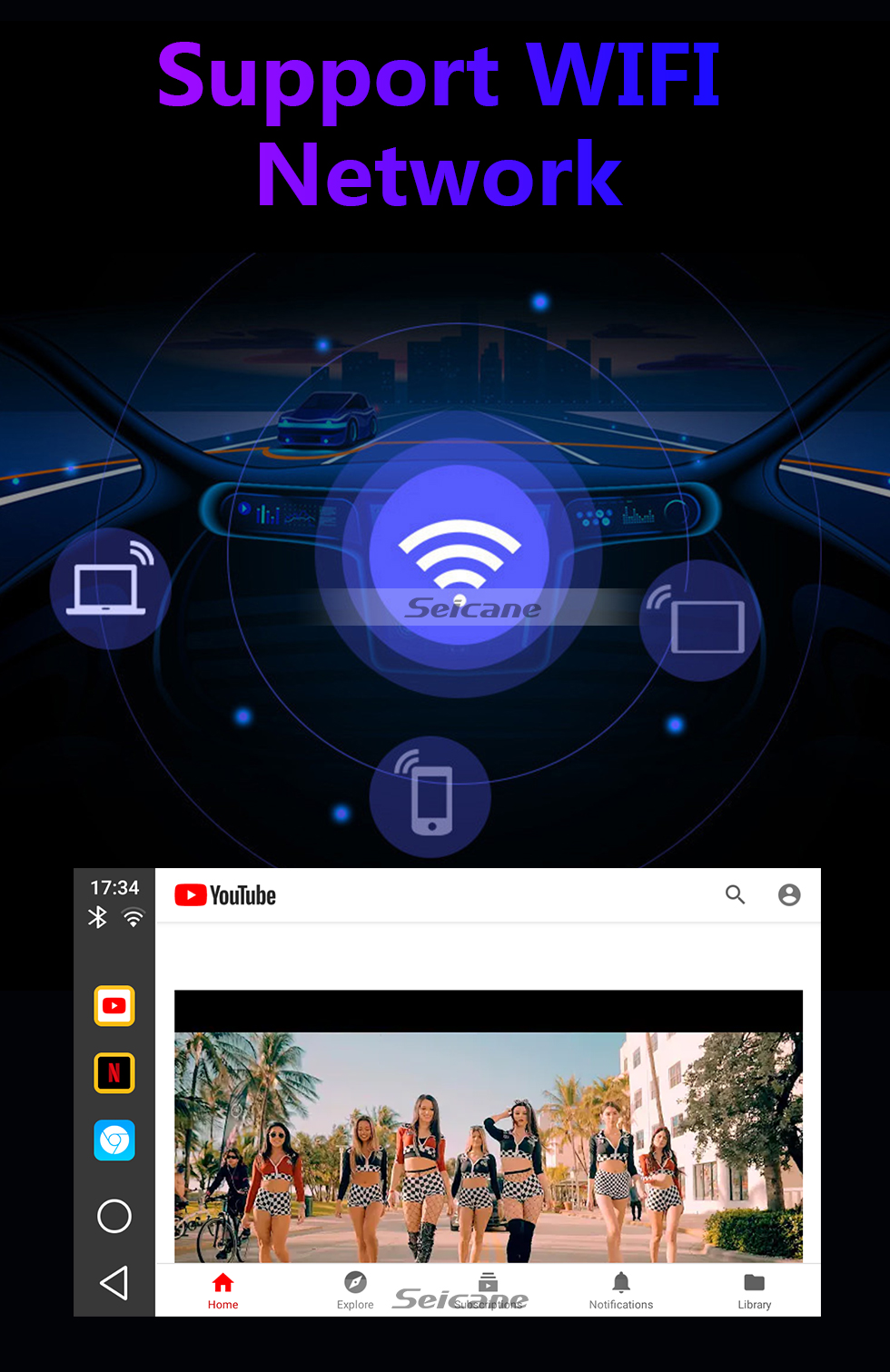 Seicane New Android Box 2+32G for the Factory Carplay support BMW Mercedes Benz Audi Peugeot VW Android 11.0 USB Box Adapter Seicane New Android Box 2+32G for the Factory Carplay support BMW Mercedes Benz Audi Peugeot VW Android 11.0 USB Box Adapter